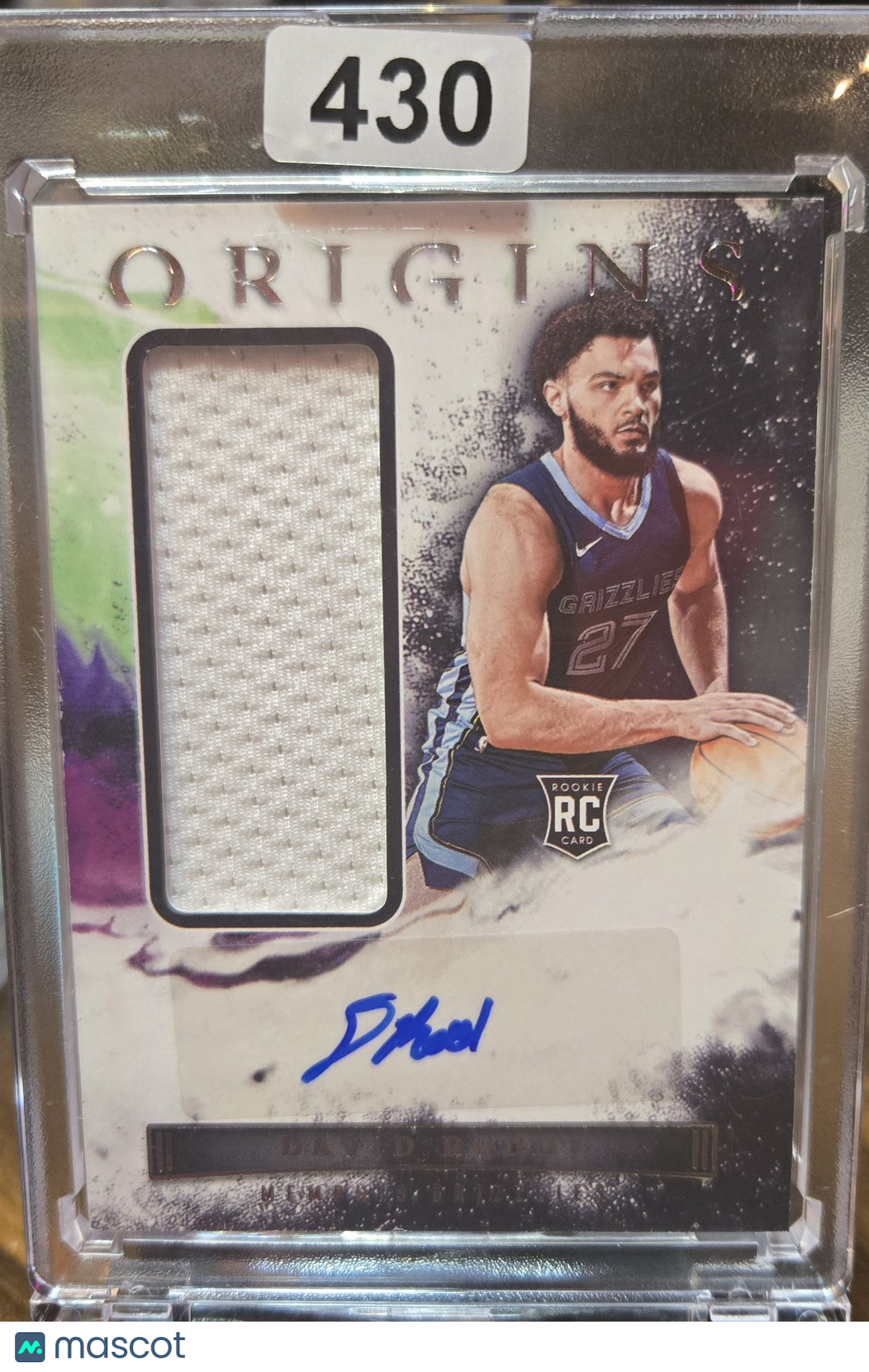 2022 Panini Origins David Roddy #RJA-DRD RC Patch