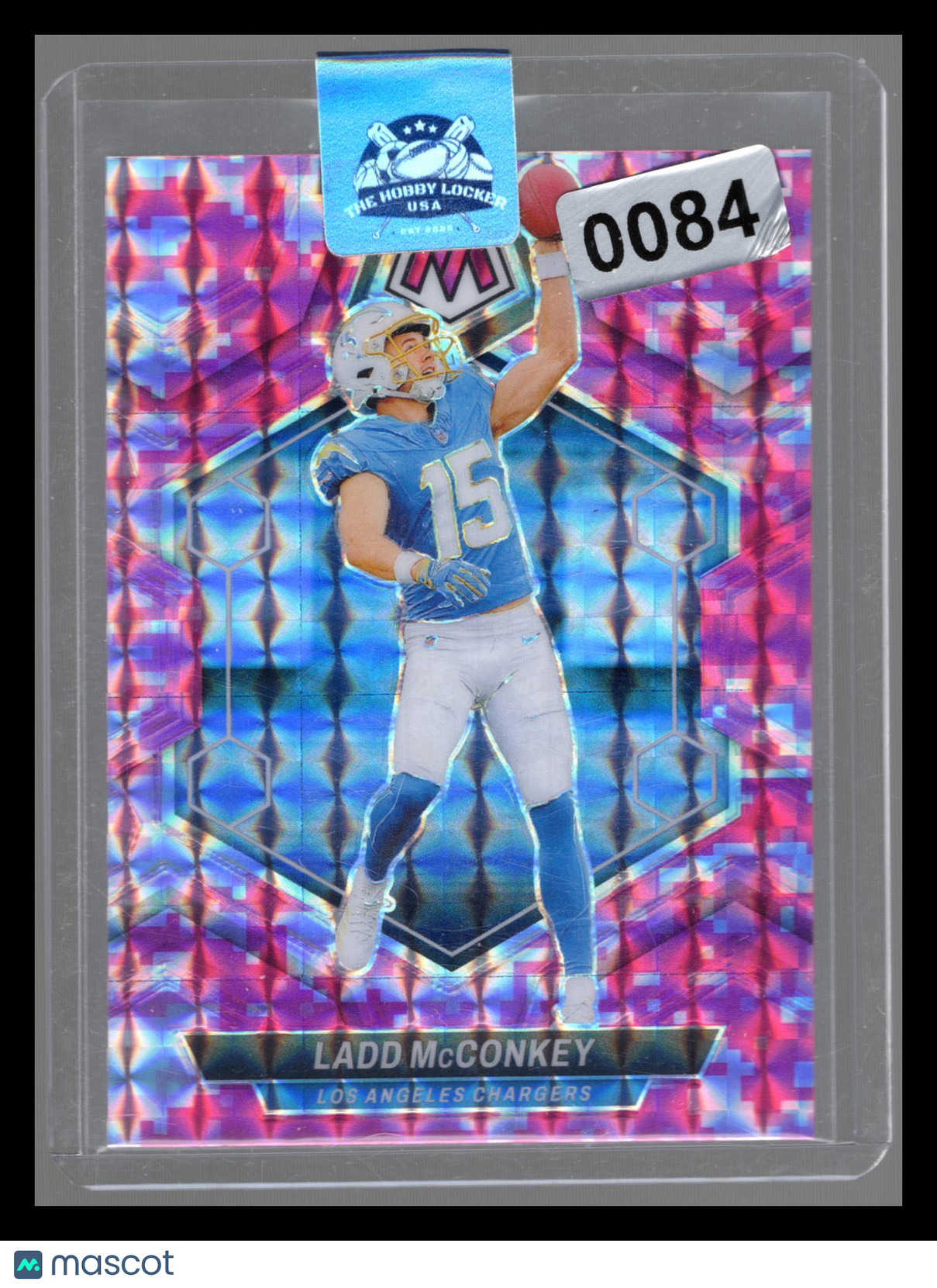 2024 Panini Mosaic Ladd McConkey #334 Pink