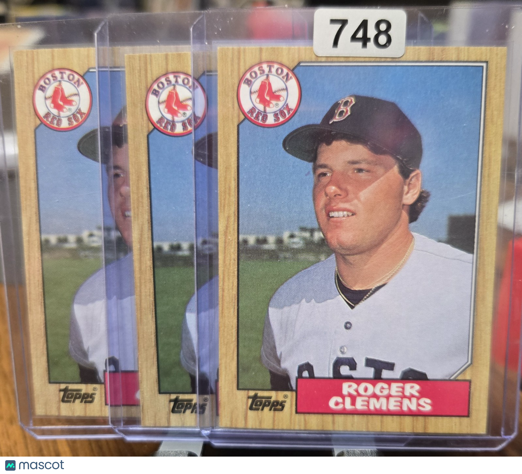 1987 Topps Topps Roger Clemens #340 (3 CARDS)