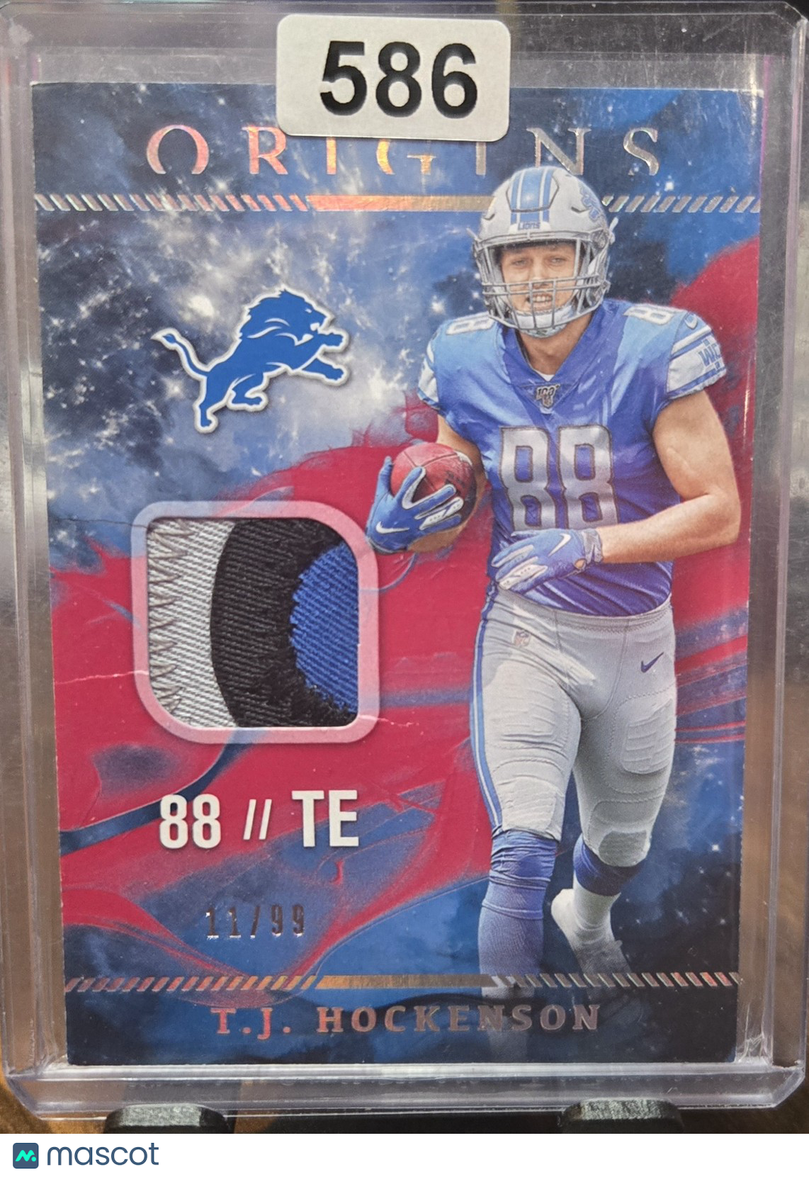 2019 Panini Origins T.J. Hockenson #RP-21 Red 11/99 Patch