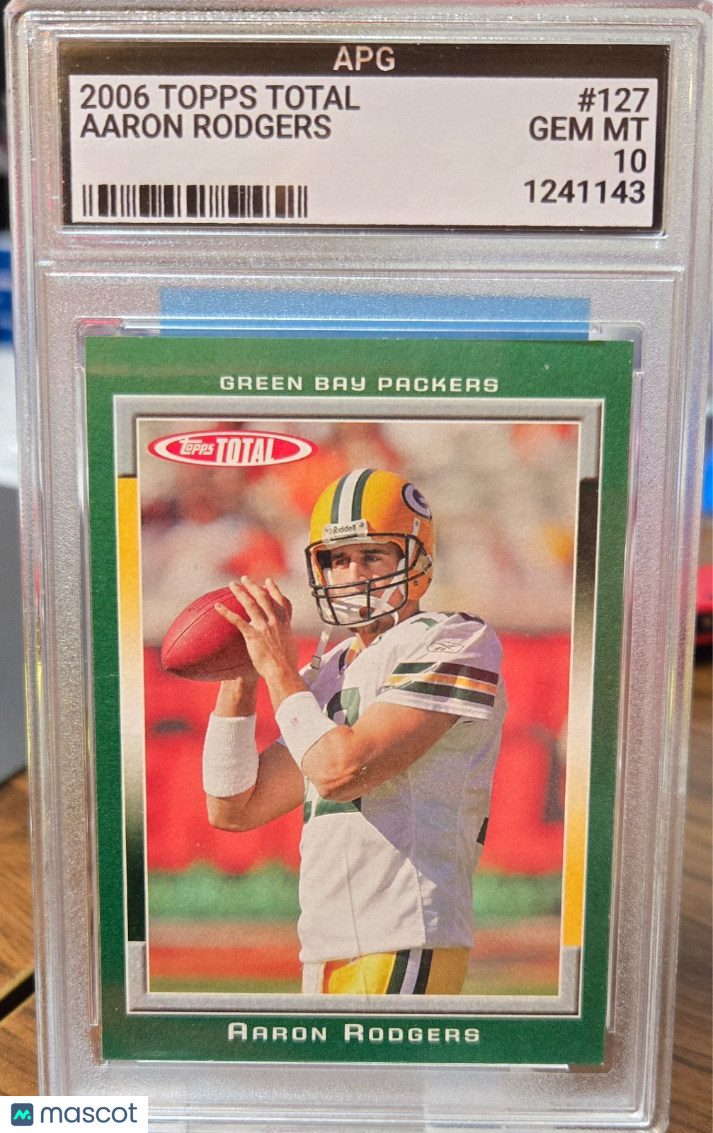 2006 Topps Total - Aaron Rodgers #127 GREEN GEM MINT 10 Very Low POP