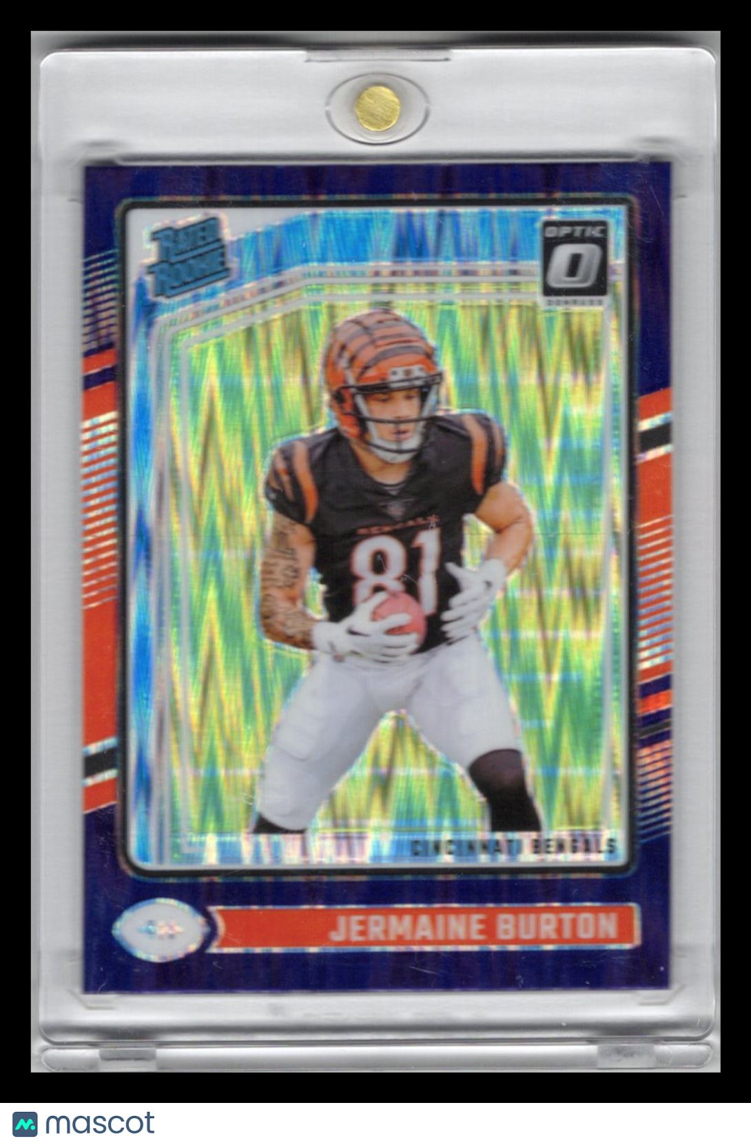 2024 Donruss Optic Rated Rookie Jermaine Burton #281 PURPLE SHOCK