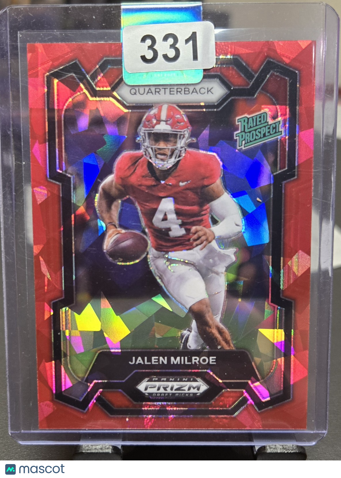 2024 Panini Prizm Draft Picks Jalen Milroe #122 Red Ice