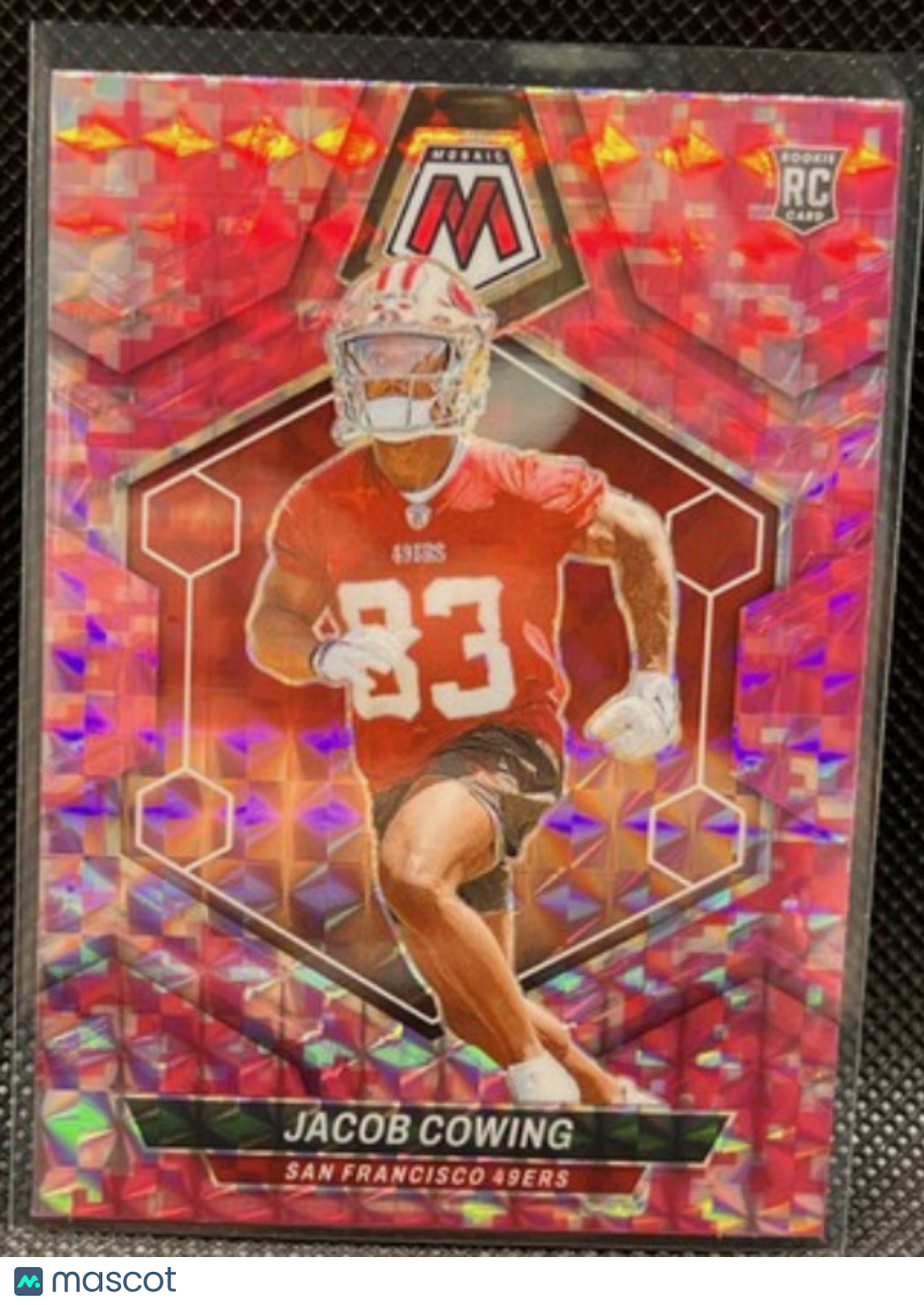 2024 Panini Mosaic Jacob Cowing #390 Camo Pink RC
