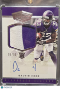 2017 Panini Limited Dalvin Cook #222 05/50 Player Worn Patch/ AUTO