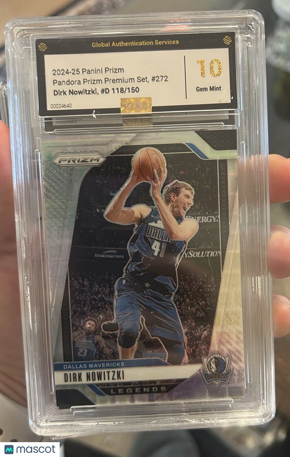 2024-25 Prizm Dirk Nowitzki #272 Premium SET Pandora 118/150  GEM MINT 10