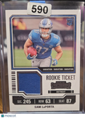 2023 Panini Contenders Rookie Ticket Sam LaPorta #TS30V Variation RC Patch