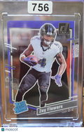 2023 Donruss Clearly Rated Rookie Zay Flowers #92 Purple