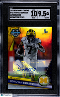 2023 Bowman U Chrome Donovan Edwards #42 Autograph Refractor SGC 9.5 Auto 10