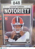 2025 Panini Mosaic Notoriety Shedeur Sanders #13 RC