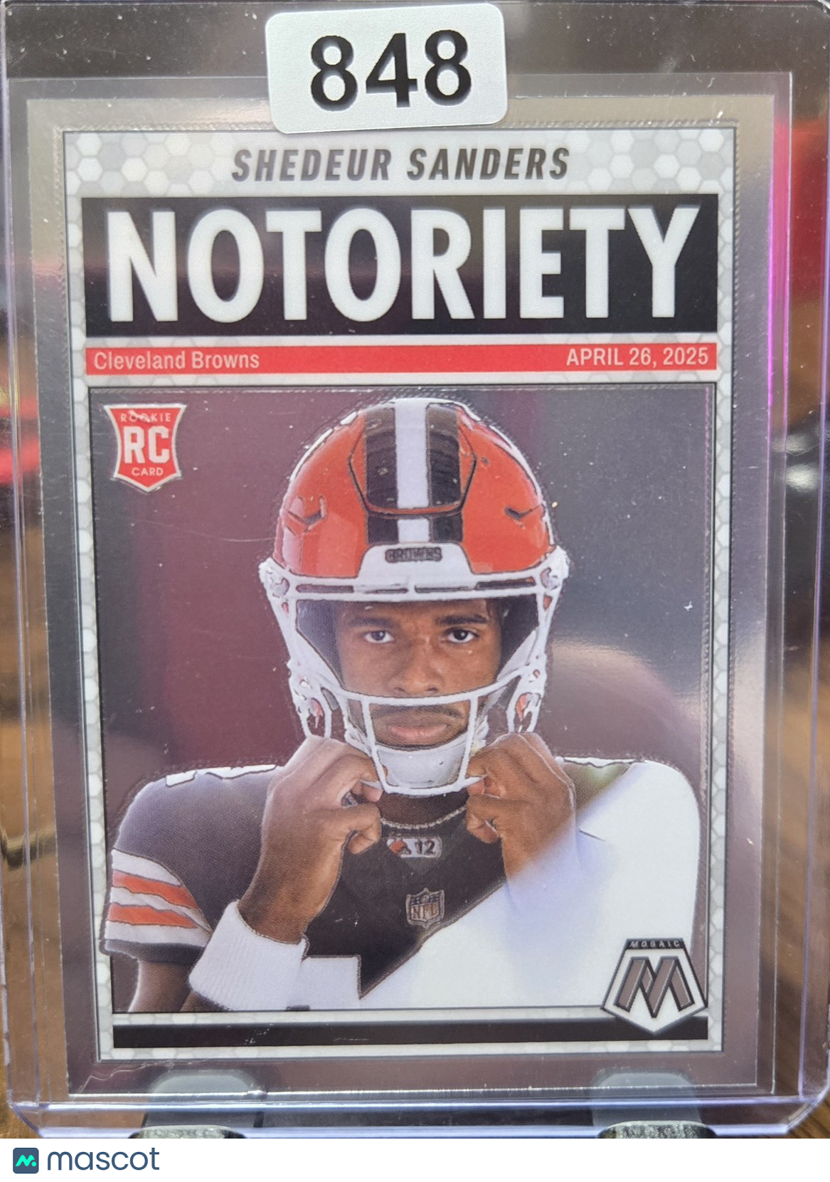 2025 Panini Mosaic Notoriety Shedeur Sanders #13 RC