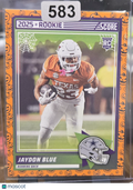 2025 Score Rookie Jaydon Blue #39 Orange Pumpkin RC