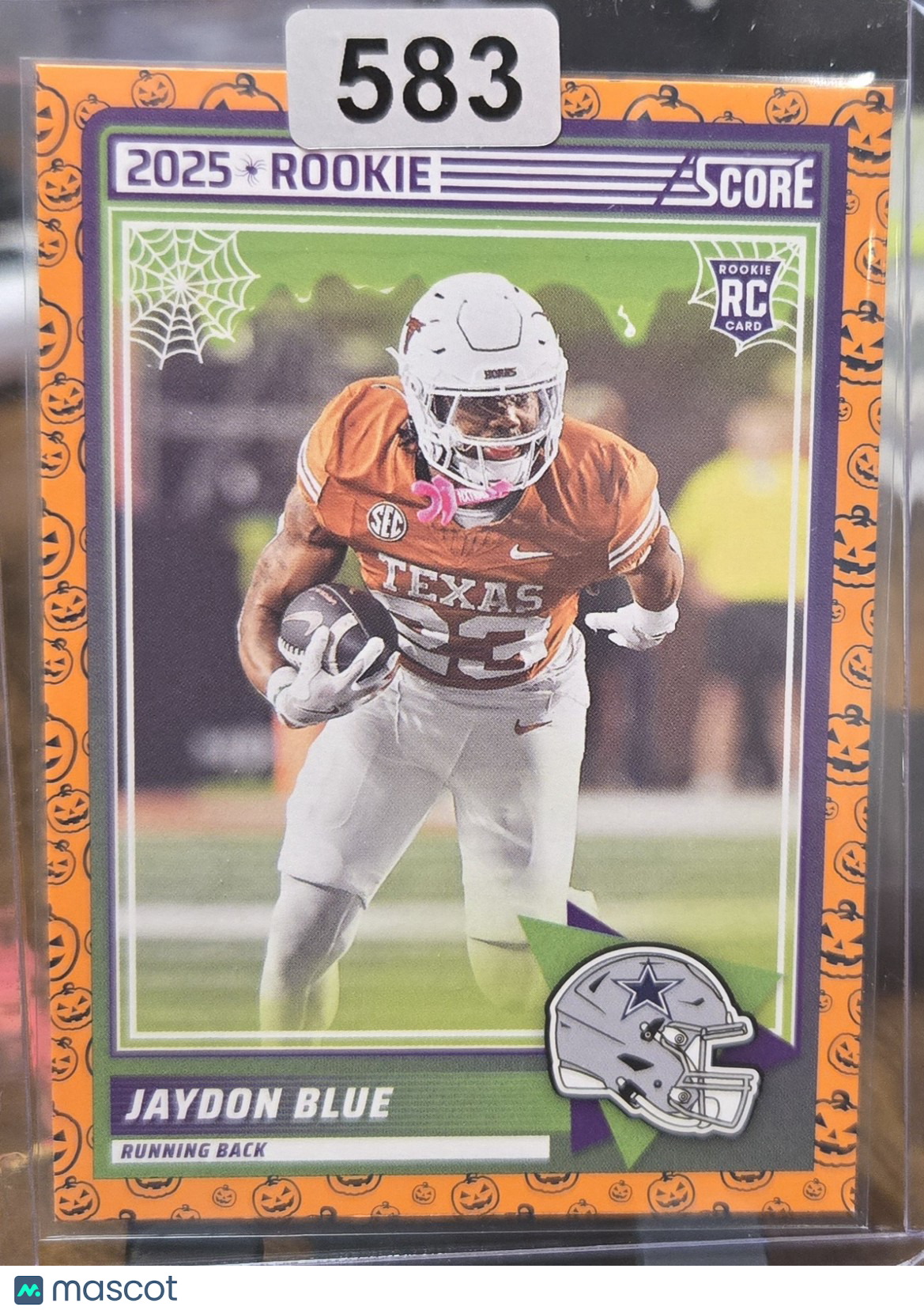 2025 Score Rookie Jaydon Blue #39 Orange Pumpkin RC