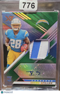 2022 Panini XR Isaiah Spiller #RSA-IS Green 1/5 RC Patch