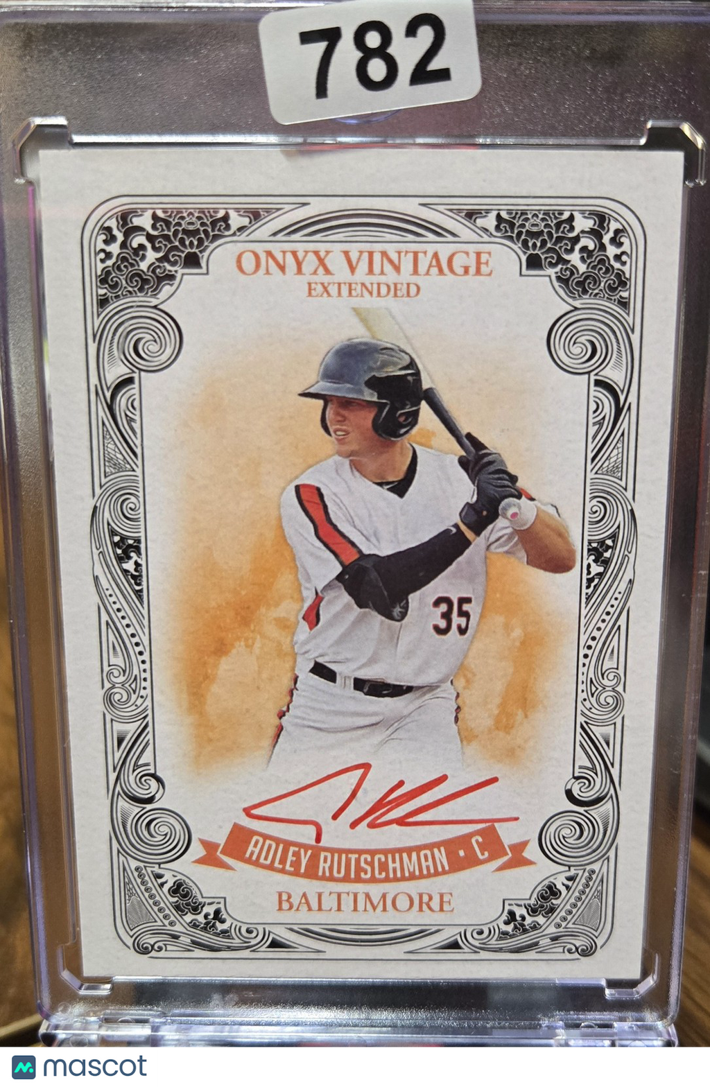 2021 Onyx Vintage Extended Adley Rutschman #EAAR Red Signature /25