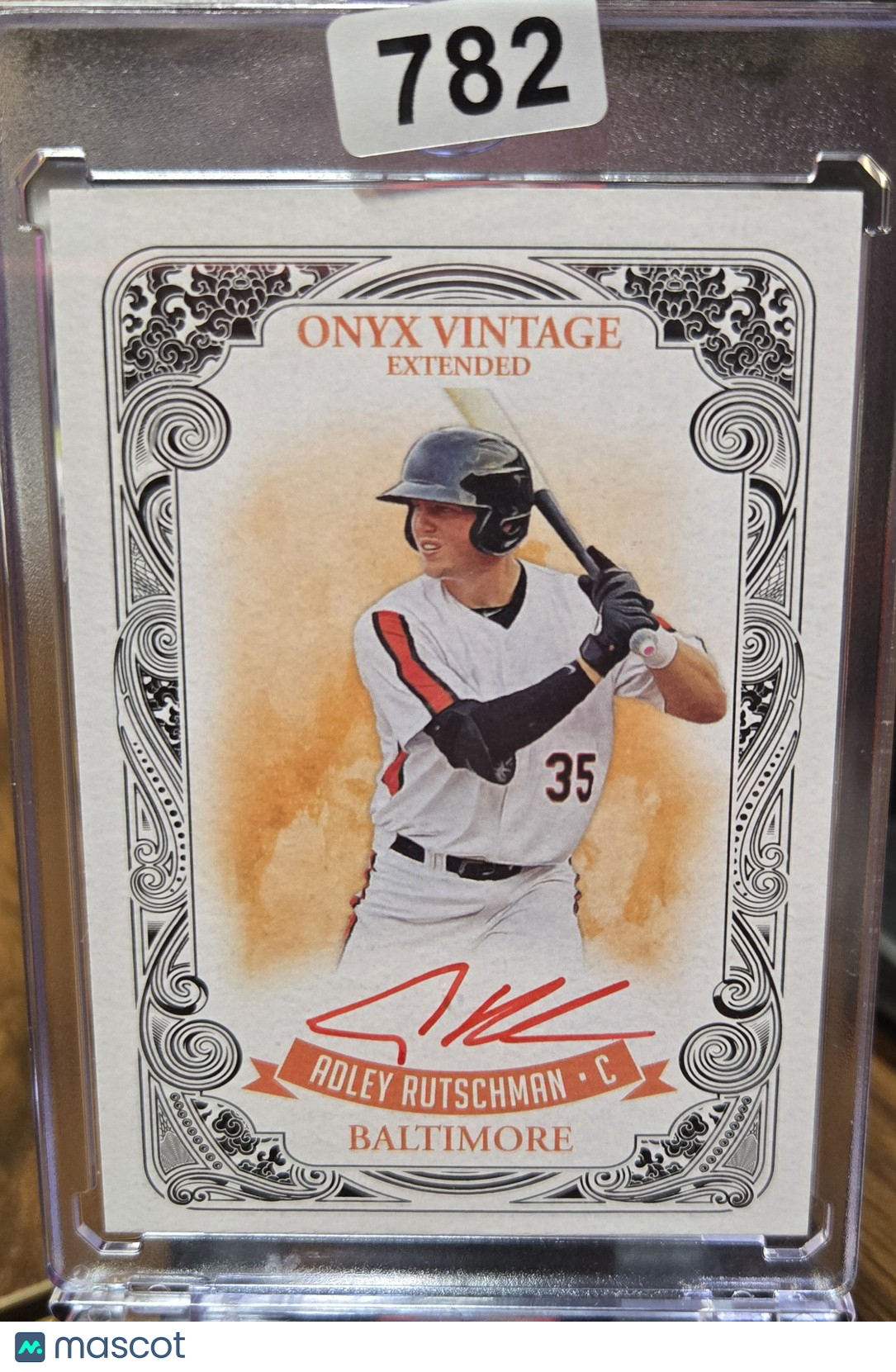 2021 Onyx Vintage Extended Adley Rutschman #EAAR Red Signature /25