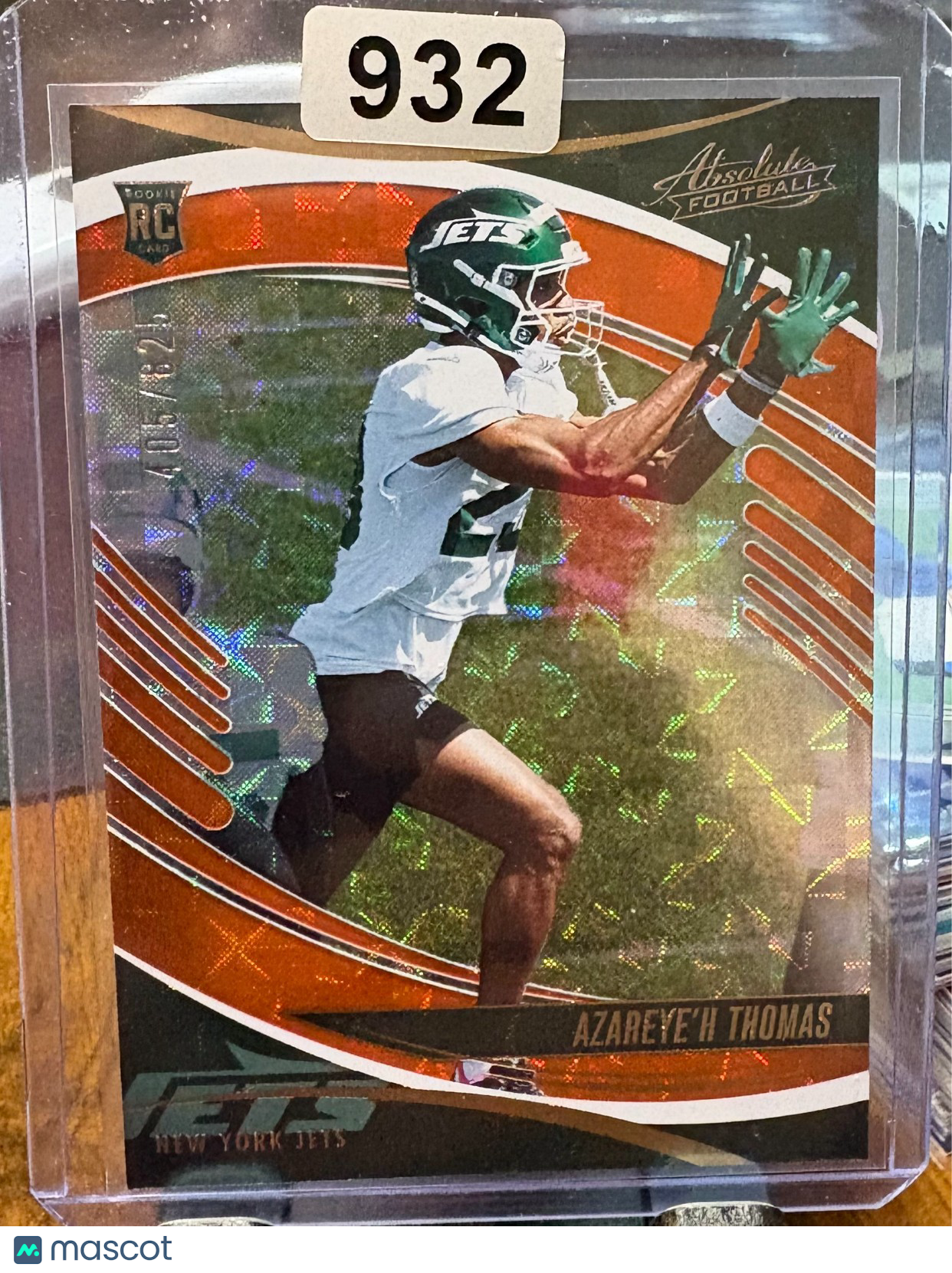 2025 Panini Absolute - Rookies Azareye'h Thomas #107 (RC) Orange Mosaic 405/825