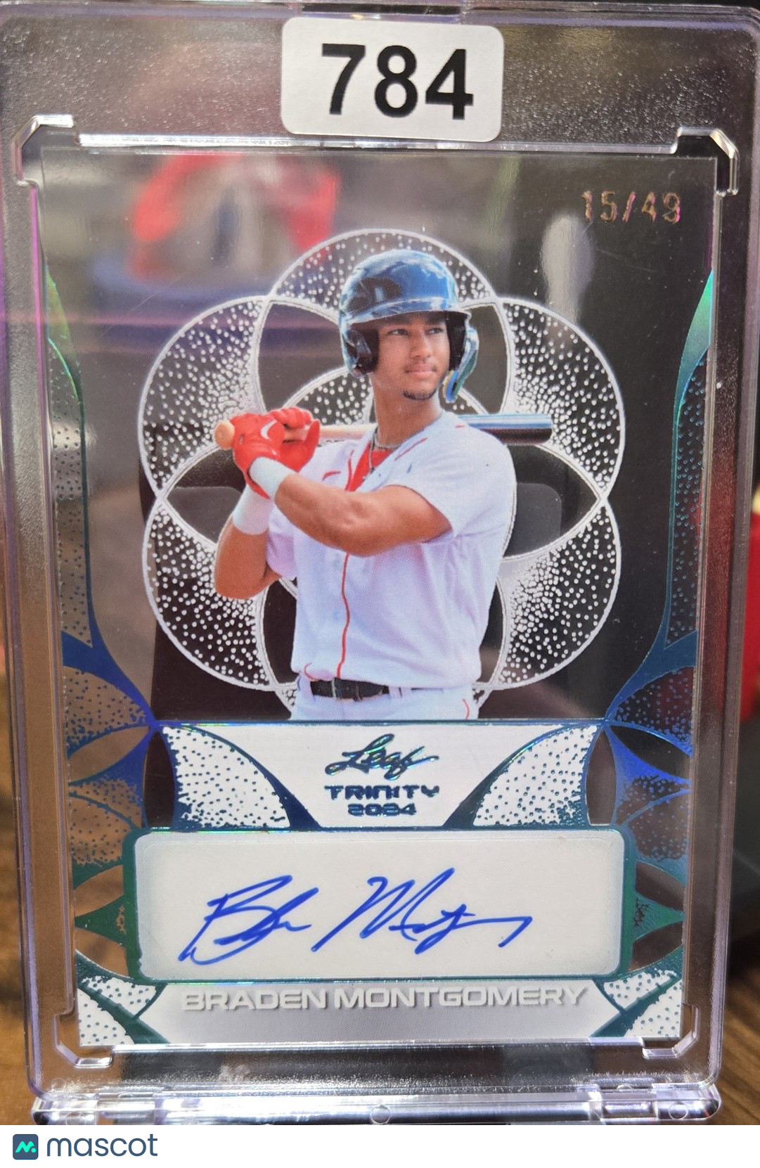 2024 Leaf Trinity Braden Montgomery #CA-BM2 Teal 15/49