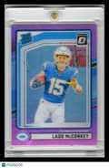 2024 Donruss Optic Rated Rookie Ladd McConkey #328 Pink Preview