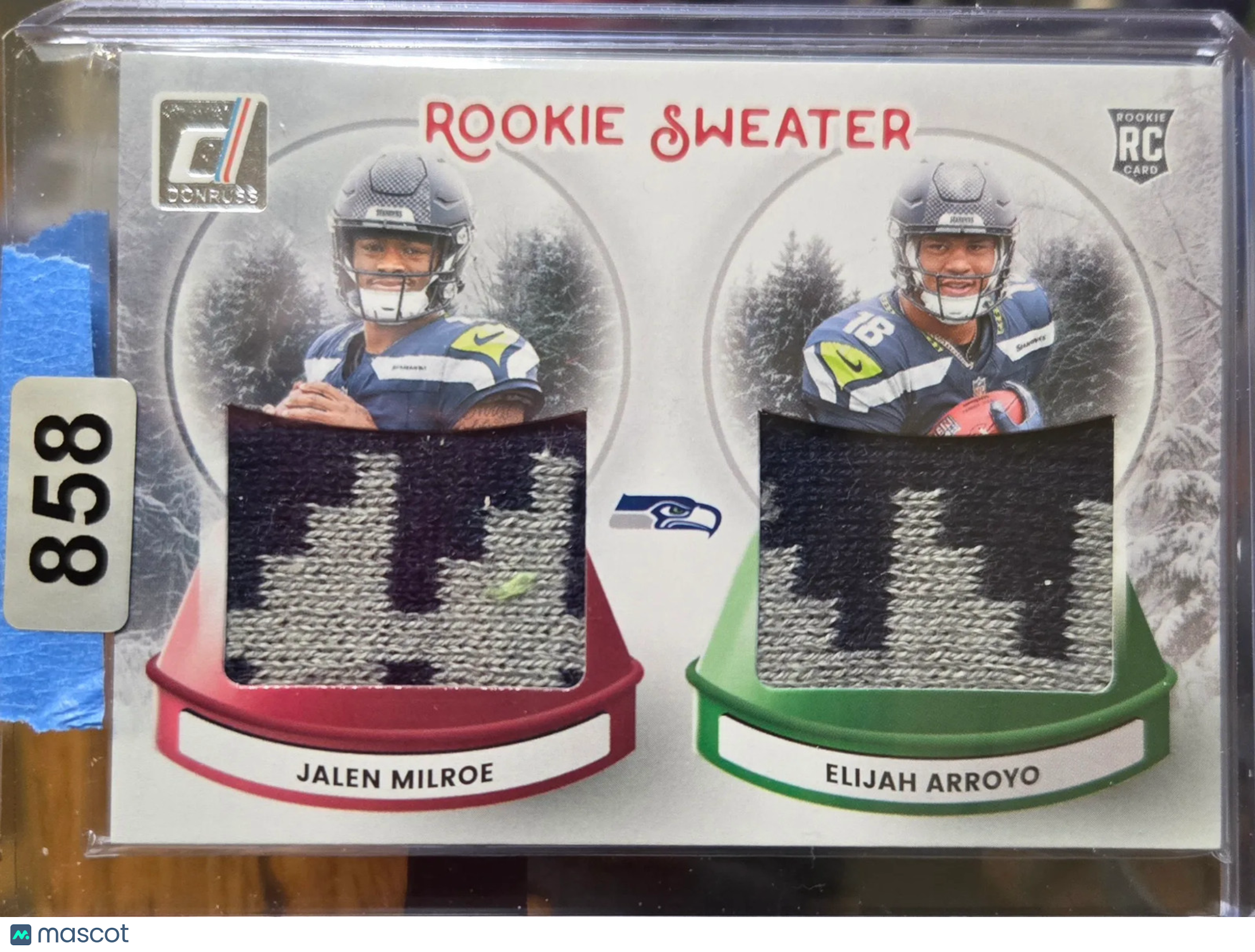 2025 Panini Donruss Rookie Sweaters Dual Elijah Arroyo Jalen Milroe #SWED-SEA RC