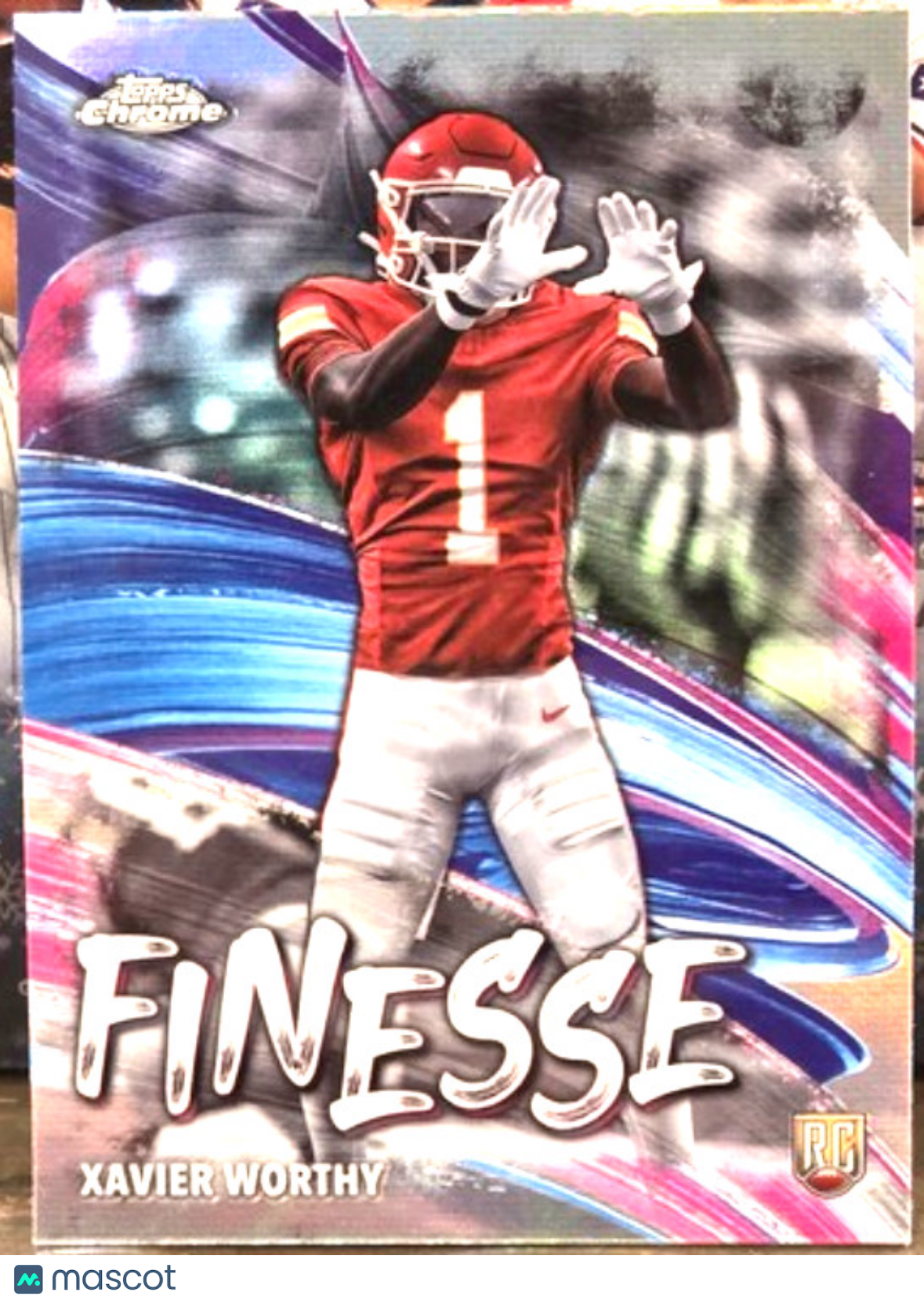 2024 Topps Chrome Xavier Worthy #F-7 Finesse RC