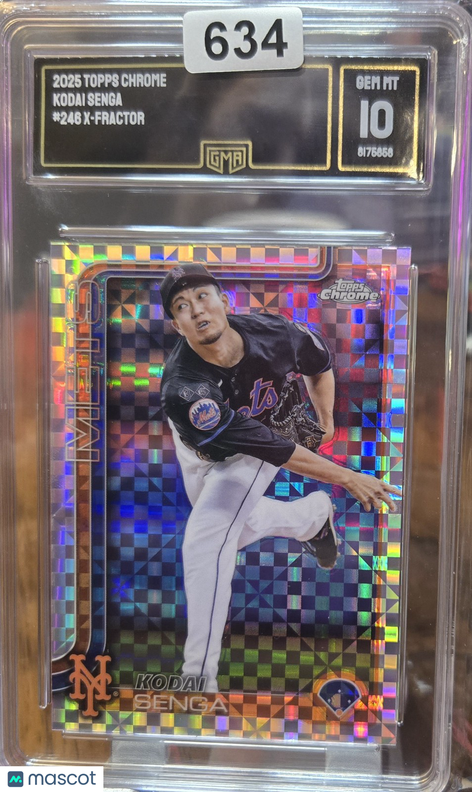2025 Topps Chrome Kodai Senga #246 X-Fractor GMA 10