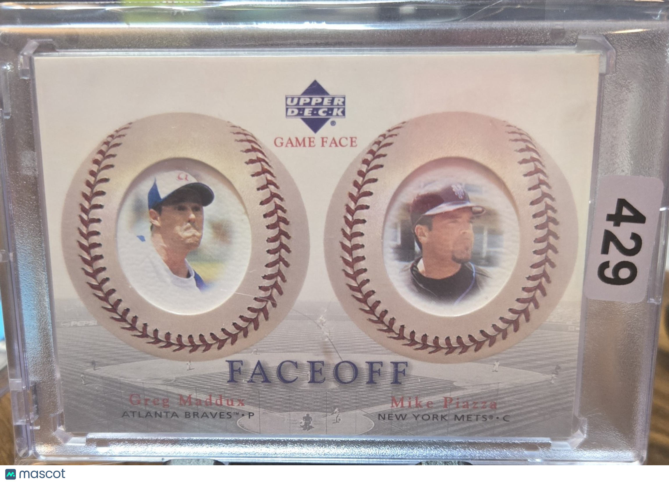 2003 Upper Deck Game Face Greg Maddux Mike Piazza #177