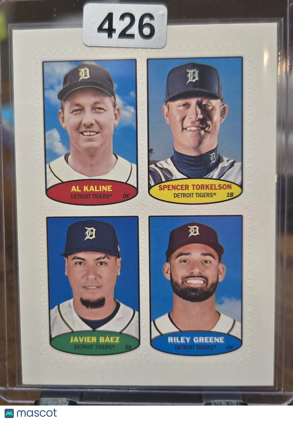 2023 Topps Heritage Stamp Al Kaline Riley Greene Spencer Torkelson Javier Báez