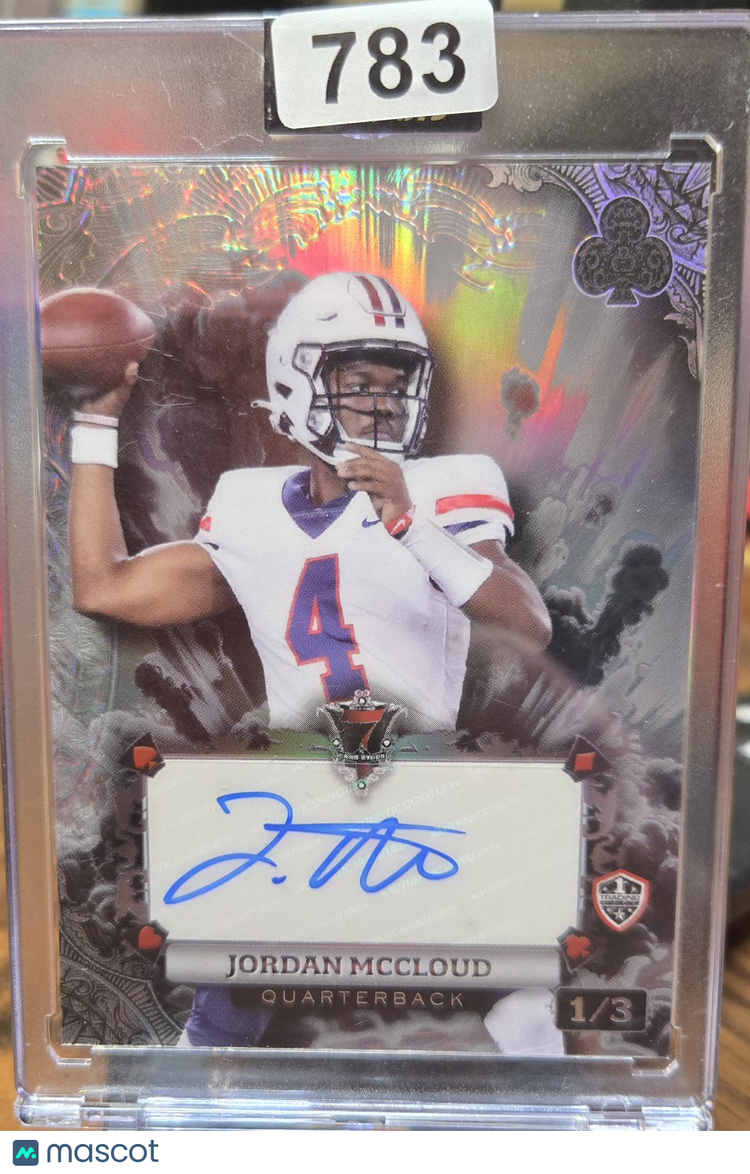 2024 Wild Card Jordan McCloud #AC7CE-JM 1/3