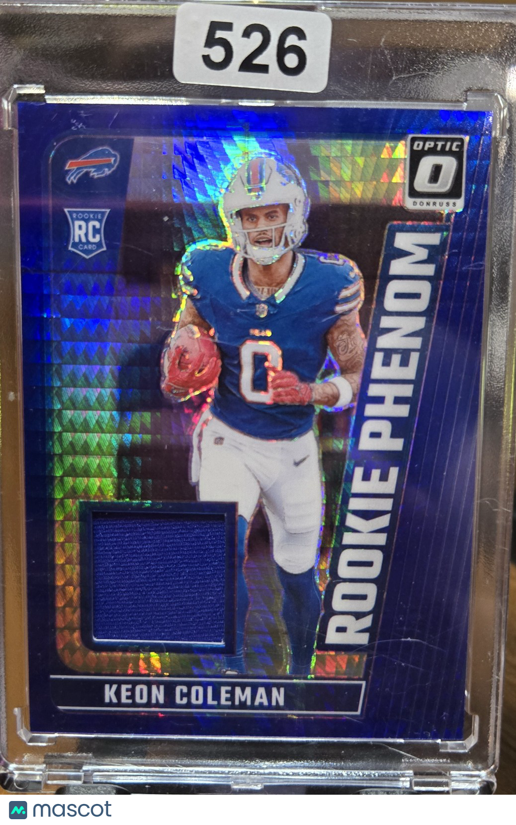 2024 Donruss Optic Keon Coleman #RPB-KCN Blue Hyper RC Patch