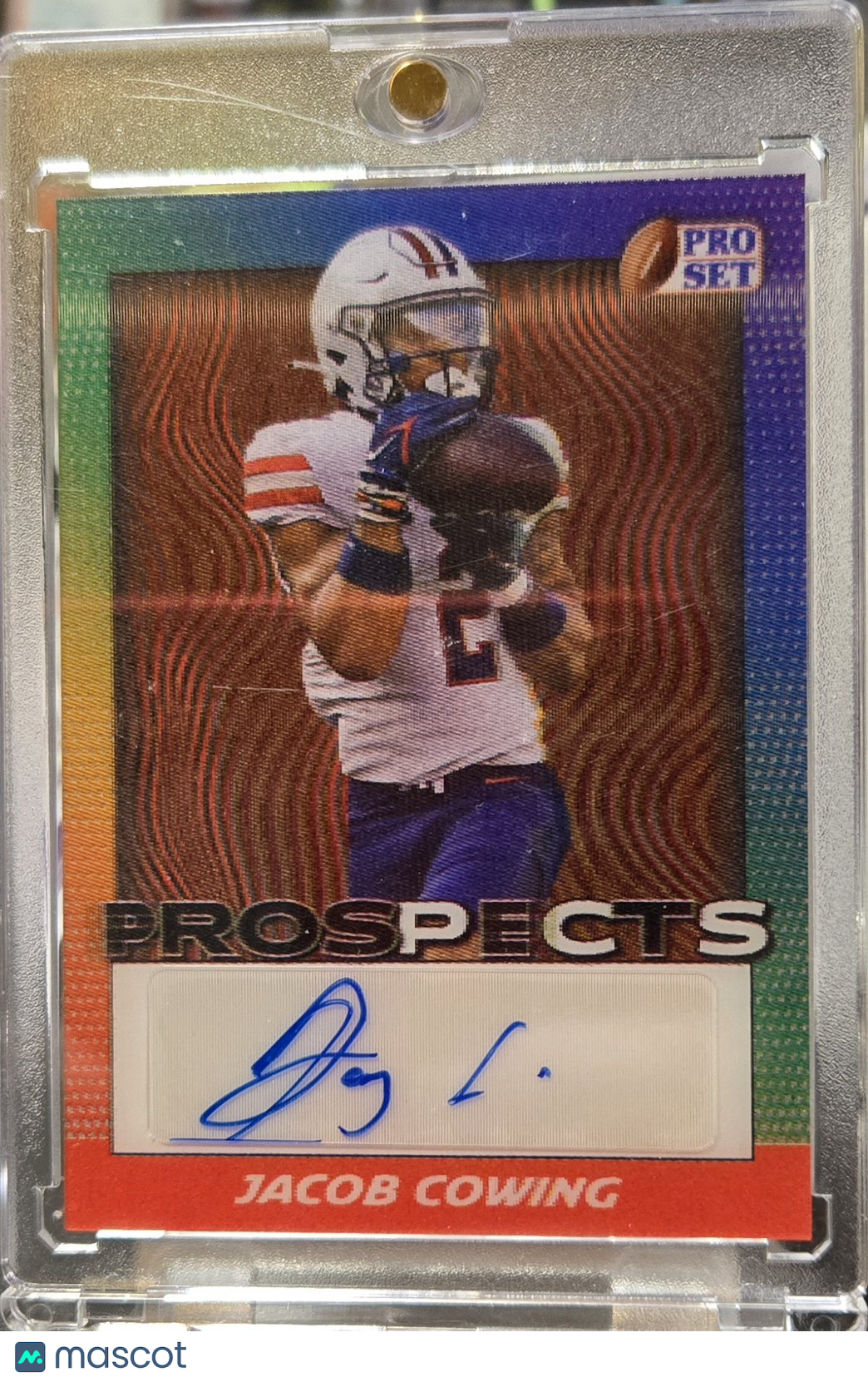 2024 Pro Set Prospects Jacob Cowing #PR-JC1 Parallel 14/15 Low Pop Autograph