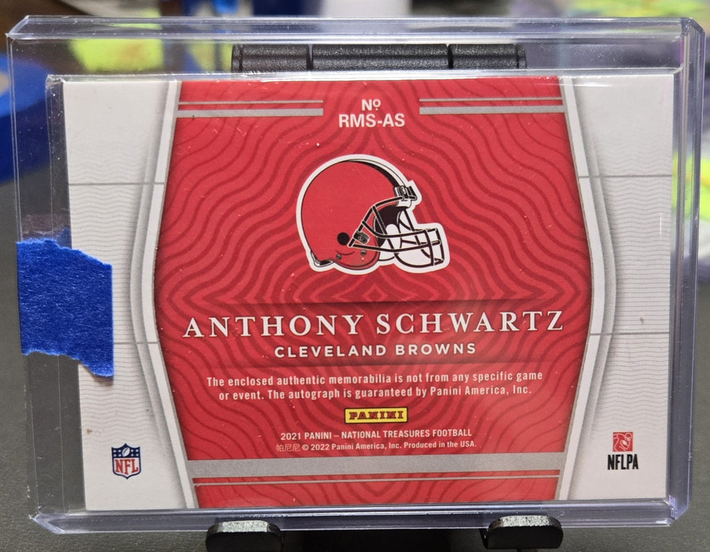 2021 Panini National Treasures Anthony Schwartz #RMS-AS 08/10