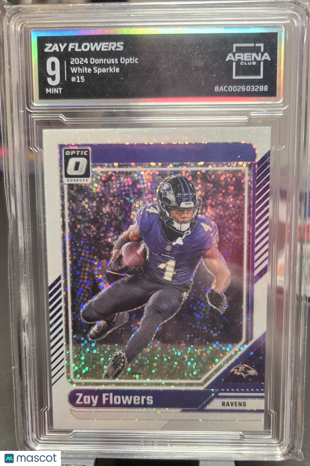 2024 Donruss Optic Zay Flowers #15 White Sparkle  Mint 9