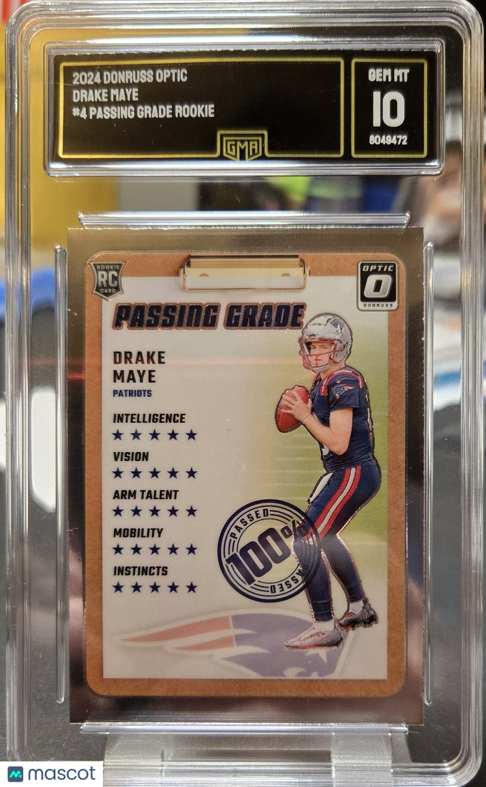 2024 Donruss Optic Drake Maye #4 GMA 10