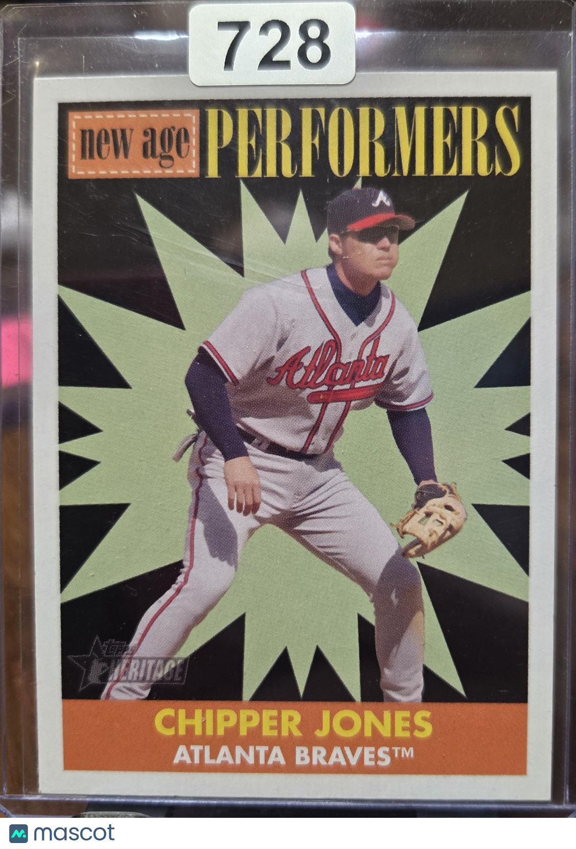 2007 Topps Heritage Chipper Jones #NP11 New Age Performers