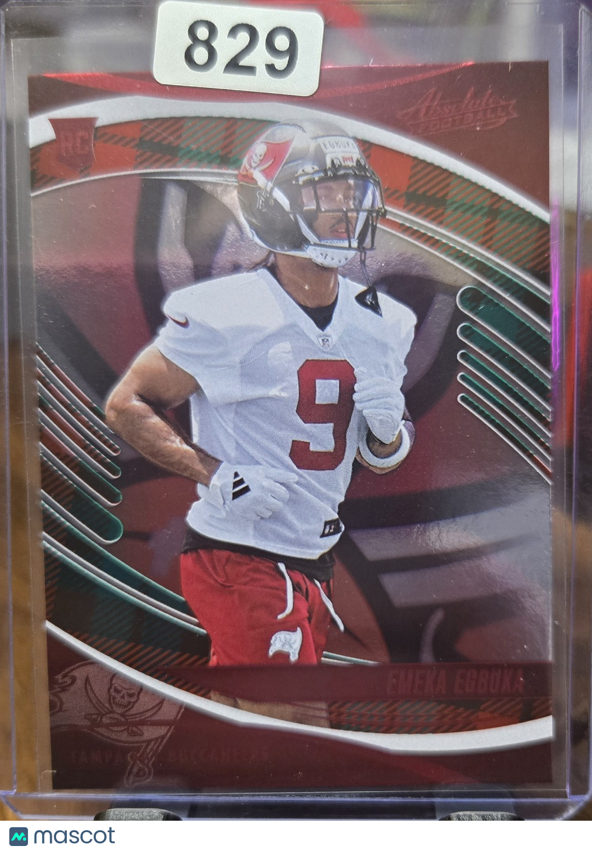 2025 Panini Absolute Emeka Egbuka #124 Red Green