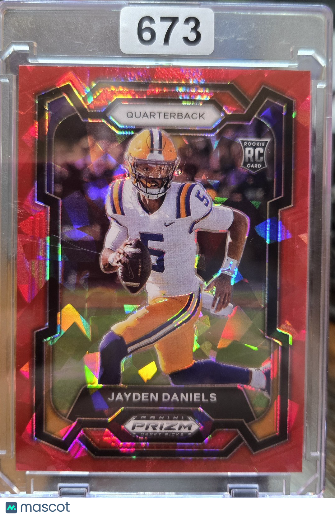 2024 Prizm Draft Picks Jayden Daniels #108 Red RC