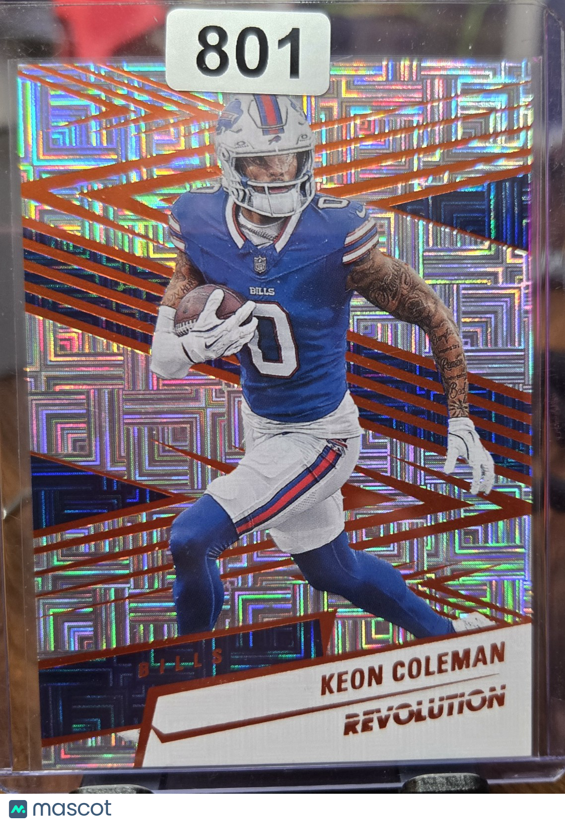 2025 Panini Revolution Keon Coleman #158 Orange 274/299