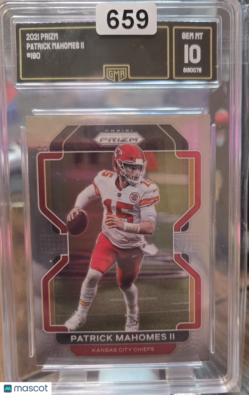 2021 Prizm Patrick Mahomes II #190 GMA 10