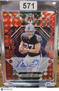 2023 Panini Mosaic Auto Michael Mayer #349 Red 41/199 RC