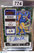 2023 Panini Contenders Rookie Ticket Steve Avila #155 Green Laser RC