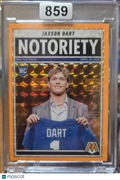 2025 Panini Mosaic Notoriety Jaxson Dart #11 Orange RC