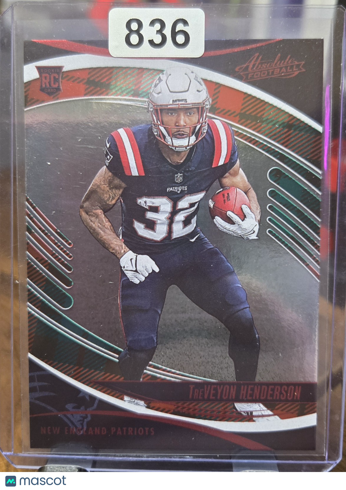 2025 Panini Absolute Football TreVeyon Henderson #188 Red Green RC