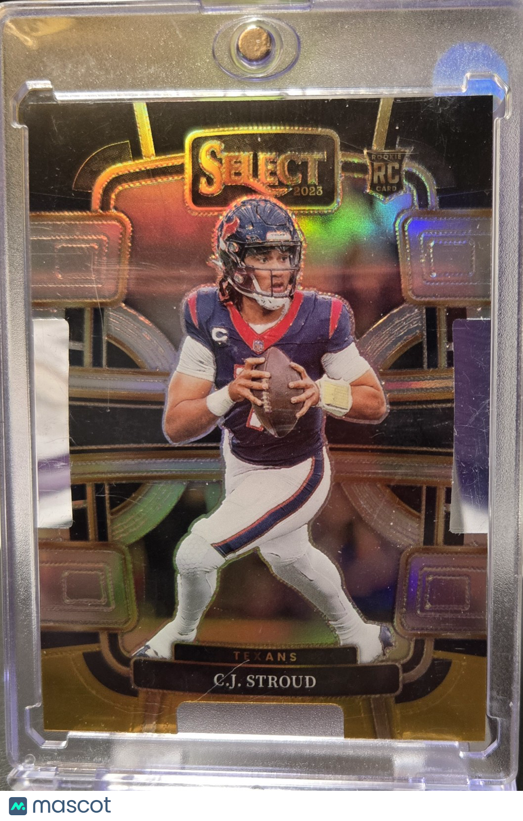 2023 Panini Select C.J. Stroud #41 Black and Gold die Cut RC