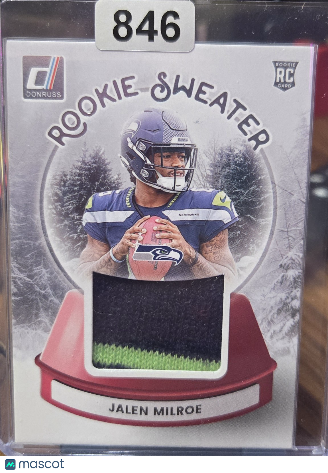 2025 Donruss Rookie Sweater Jalen Milroe #SWE-KME RC Sweater Patch