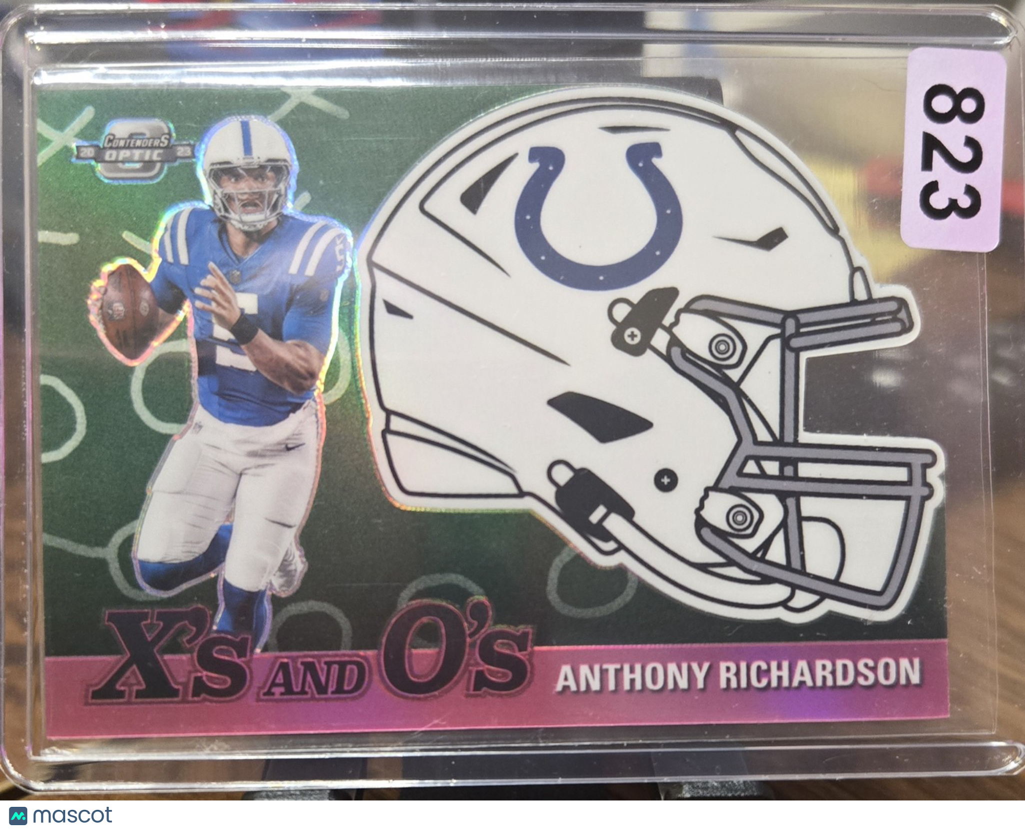 2023 Panini Contenders Optic  Anthony Richardson #XO-50 Xs and Os Pink 49/75