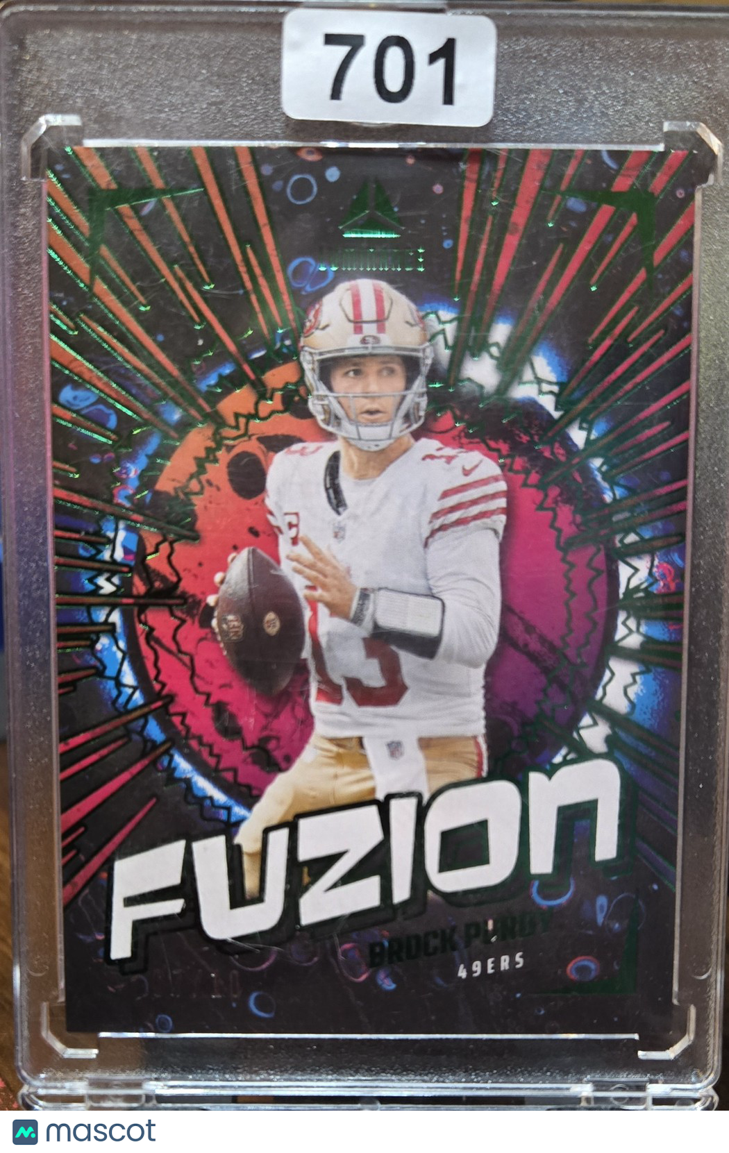 2024 Panini Luminance Fuzion Brock Purdy #FUZ-BPY Green 7/10