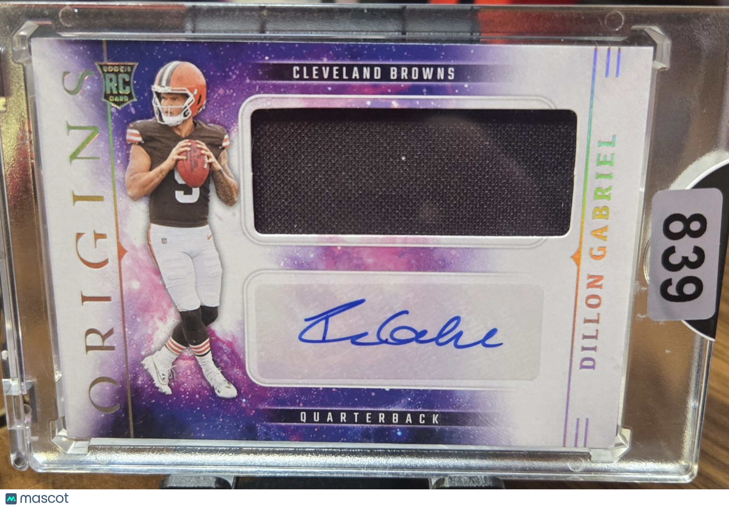 2025 Panini Origins Dillon Gabriel #RJJ-DGL RC Patch